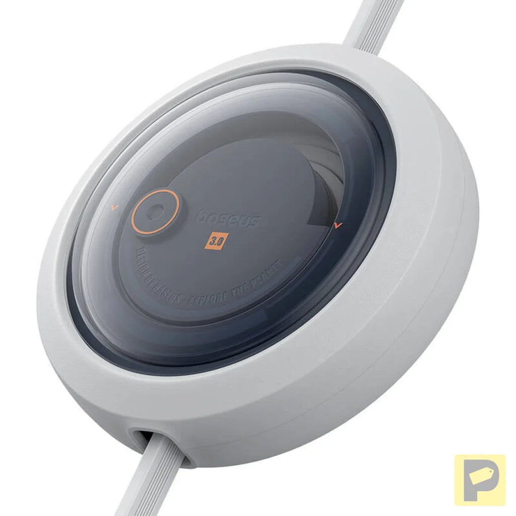 3-in-1 Baseus Free2Draw USB to M+L+C 100W cable, 1.1 m (white)