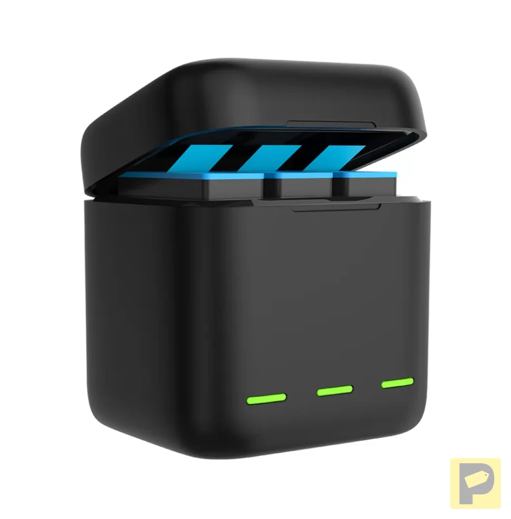 3-slot charger box Telesin for GoPro Hero 12 / Hero 11 / Hero 10 / Hero 9