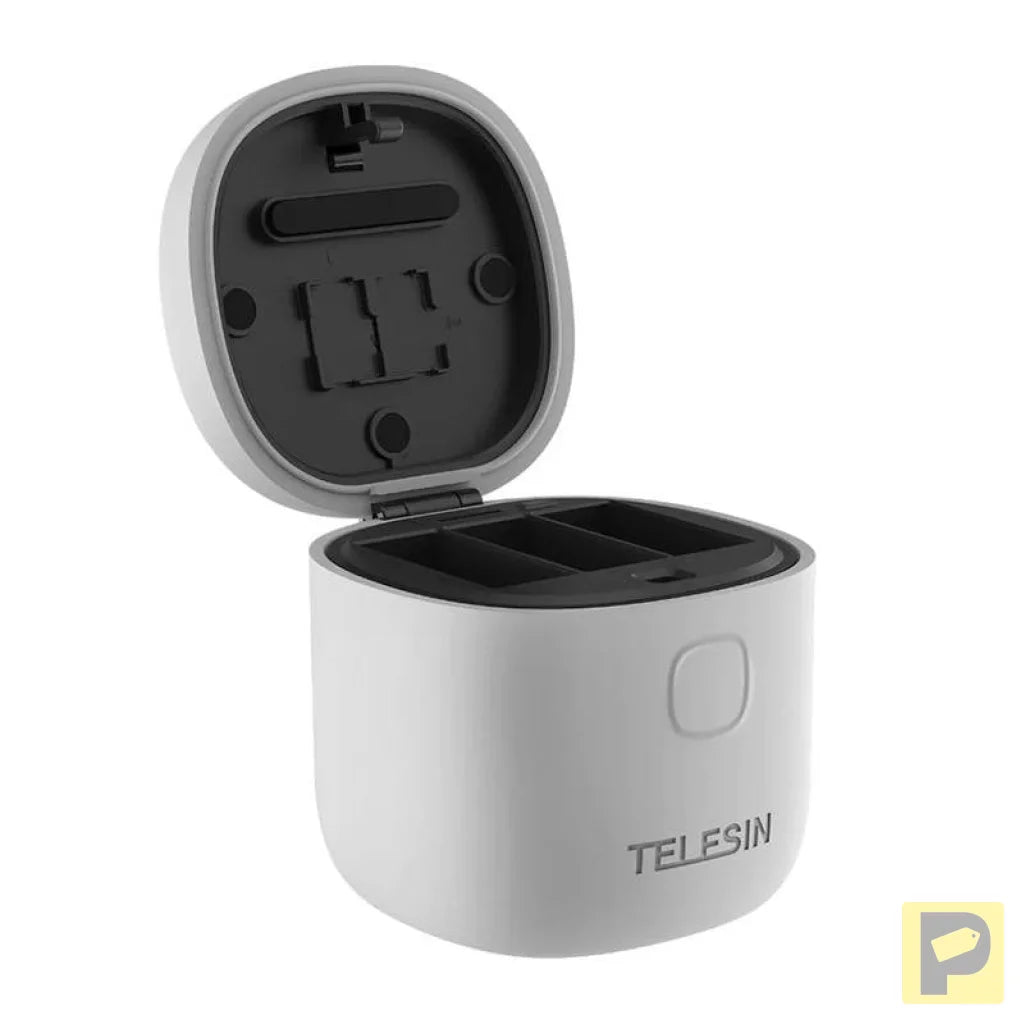 3-slot waterproof charger Telesin Allin box + 2 batteries for GoPro Hero 12 / 11 / 10 / 9