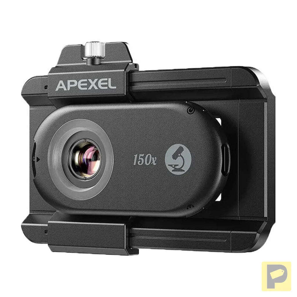 3x CPL lens / microscope for smartphone Apexel APL-MS3IN1, 200x / 150x / 100x