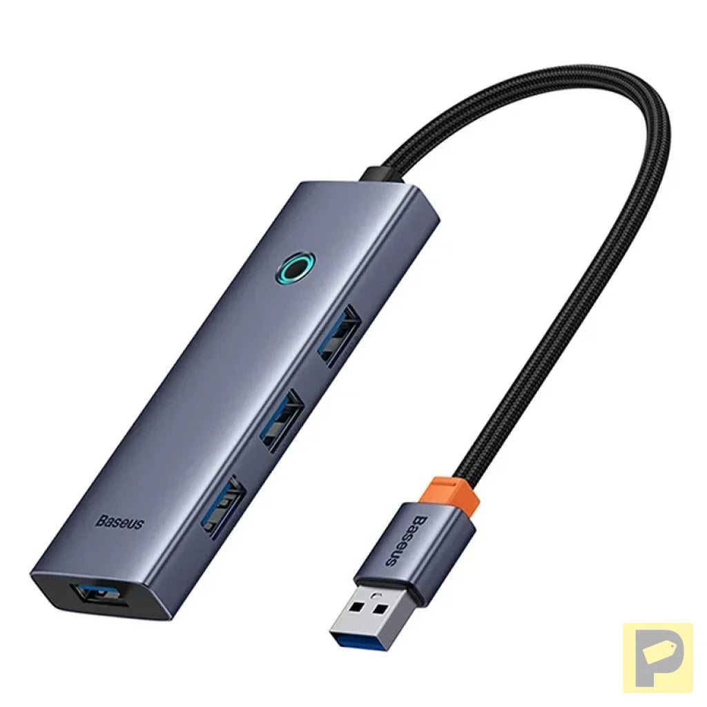 4in1 Hub Baseus UltraJoy USB-A do 4xUSB 3.0 (space grey)