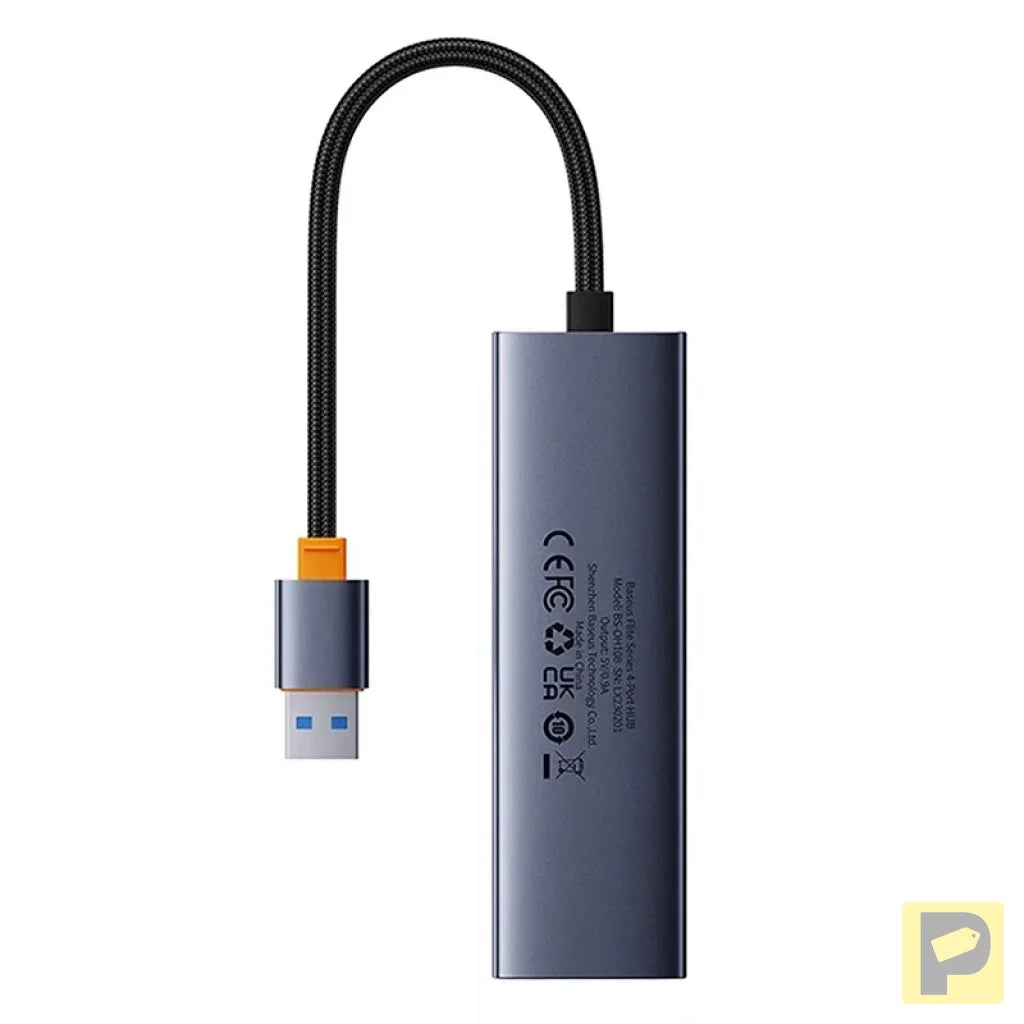4in1 Hub Baseus UltraJoy USB-A do 4xUSB 3.0 (space grey)