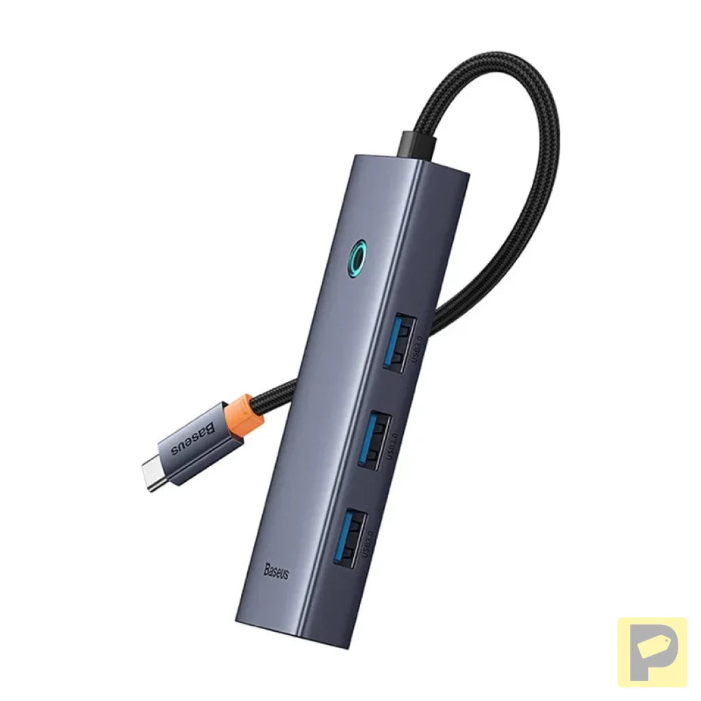 4in1 Hub Baseus UltraJoy USB-C do USB 3.0 (space grey)
