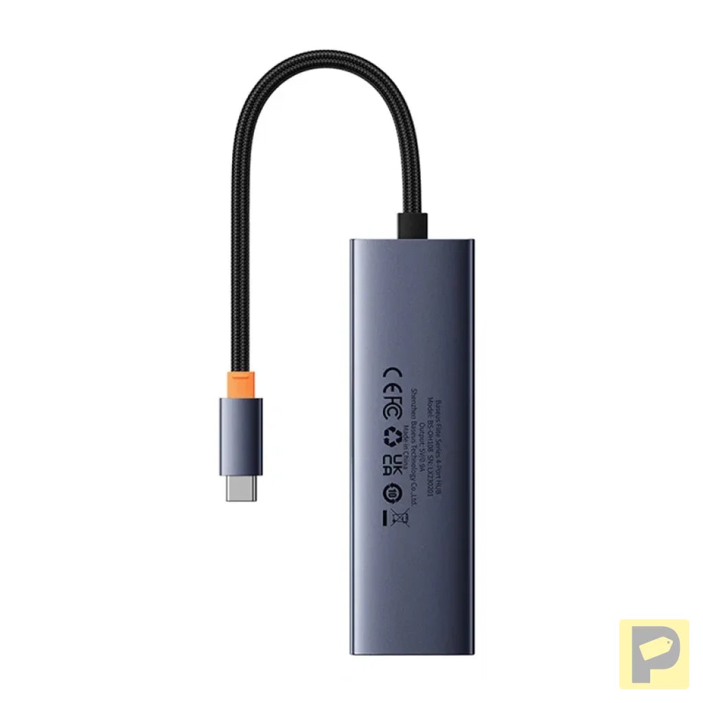 4in1 Hub Baseus UltraJoy USB-C do USB 3.0 (space grey)