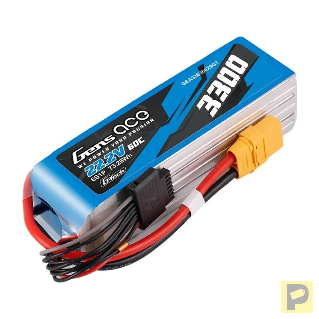 Accumulator Lipo Gens Ace G-Tech 3300mAh 22.2V 60C 6S1P XT90