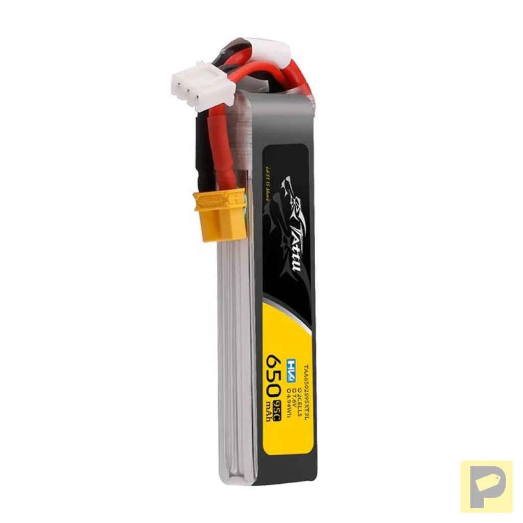 Accumulator Lipo Tattu 2s 650mAh 95C 7.6V HV z XT30 Long-Pack