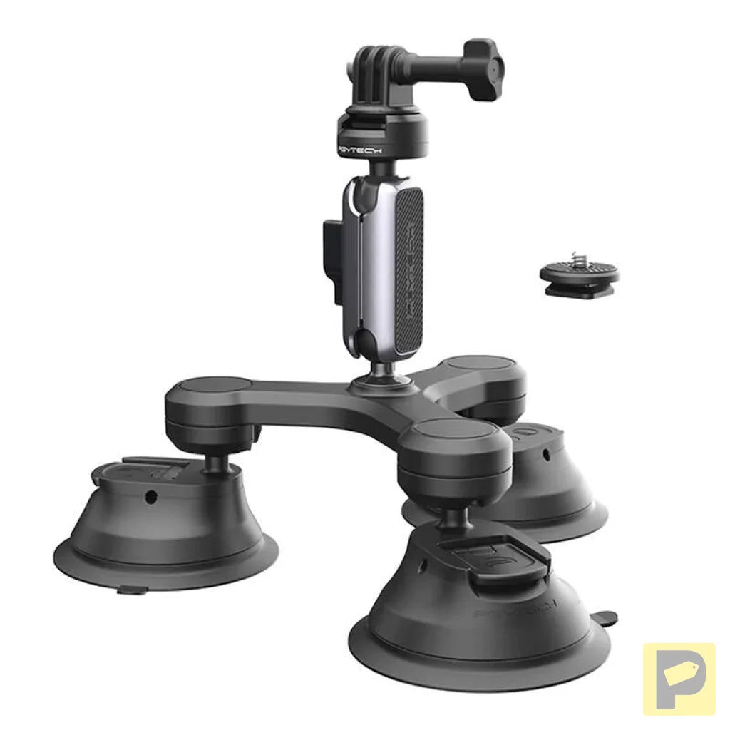 Action camera mount PGYTECH three-arm Suction Cup