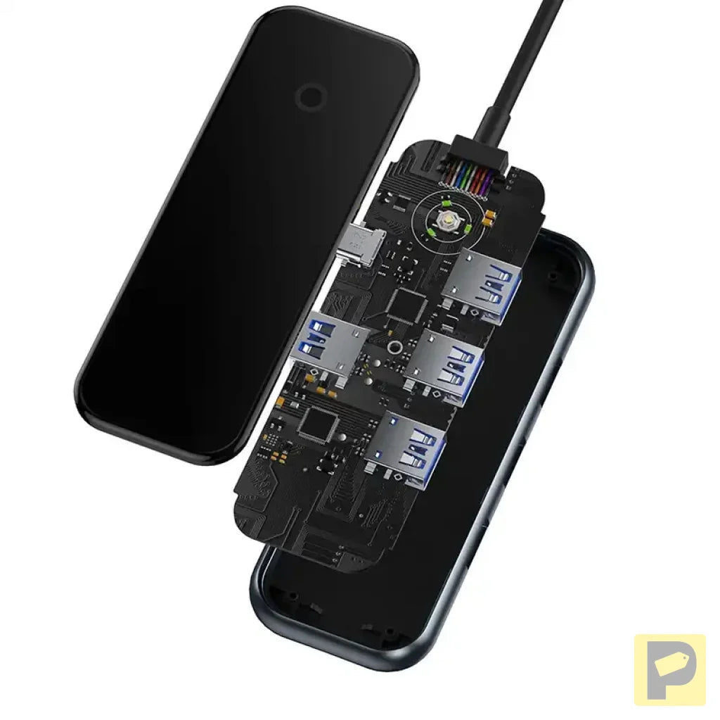 Adapter 4w1 Baseus Hub USB-C na 4xUSB 3.0 (Dark Grey)