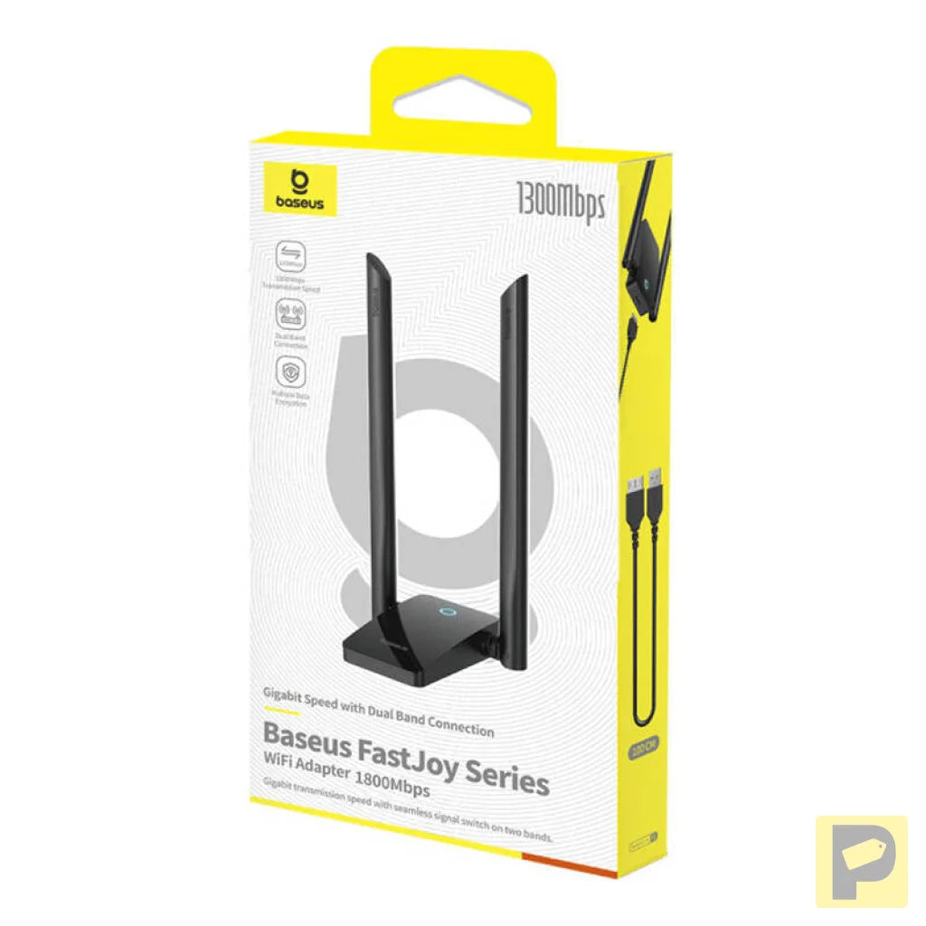 Adapter WiFi Baseus FastJoy 1800Mbps (black)