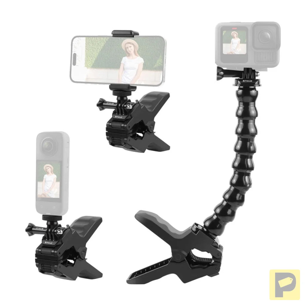 Adjustable mount for sporotome cameras Puluz with clamp