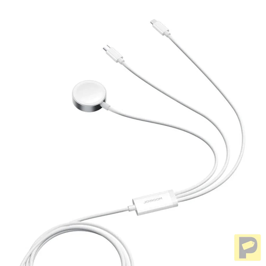Apple Watch Magnetic Charger Joyroom S-IW008 Lightning + USB-C 5V 1.2m (White)