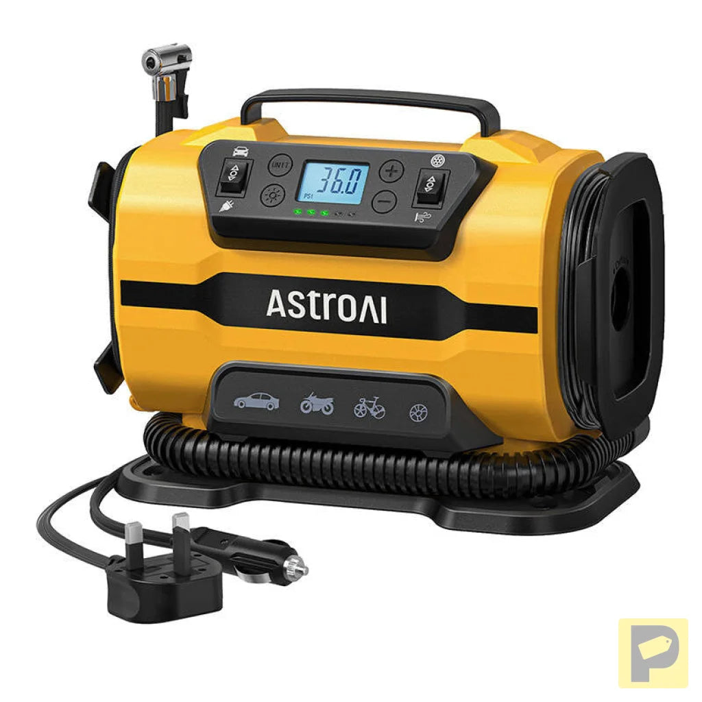 AstroAI ATJ-8366 150 PSI 12V DC/110V AC Portable Wheel Compressor