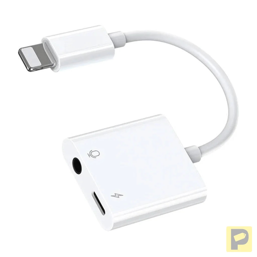 Audio Adapter Lightning / 3.5 mm Joyroom S - Y105 (white)