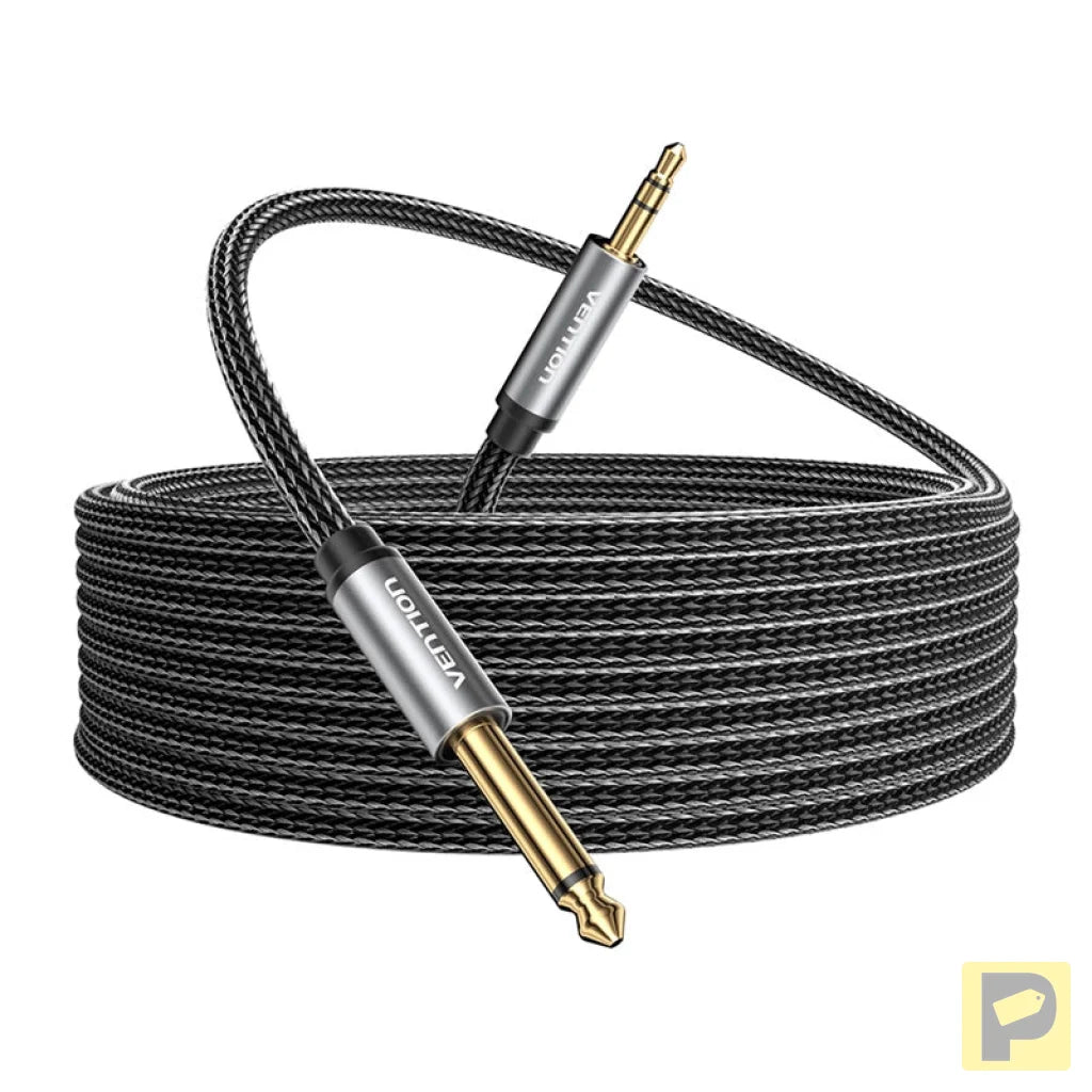 Audio cable mini jack 3.5mm male to jack 6.35mm male Vention BCYHJ 5m