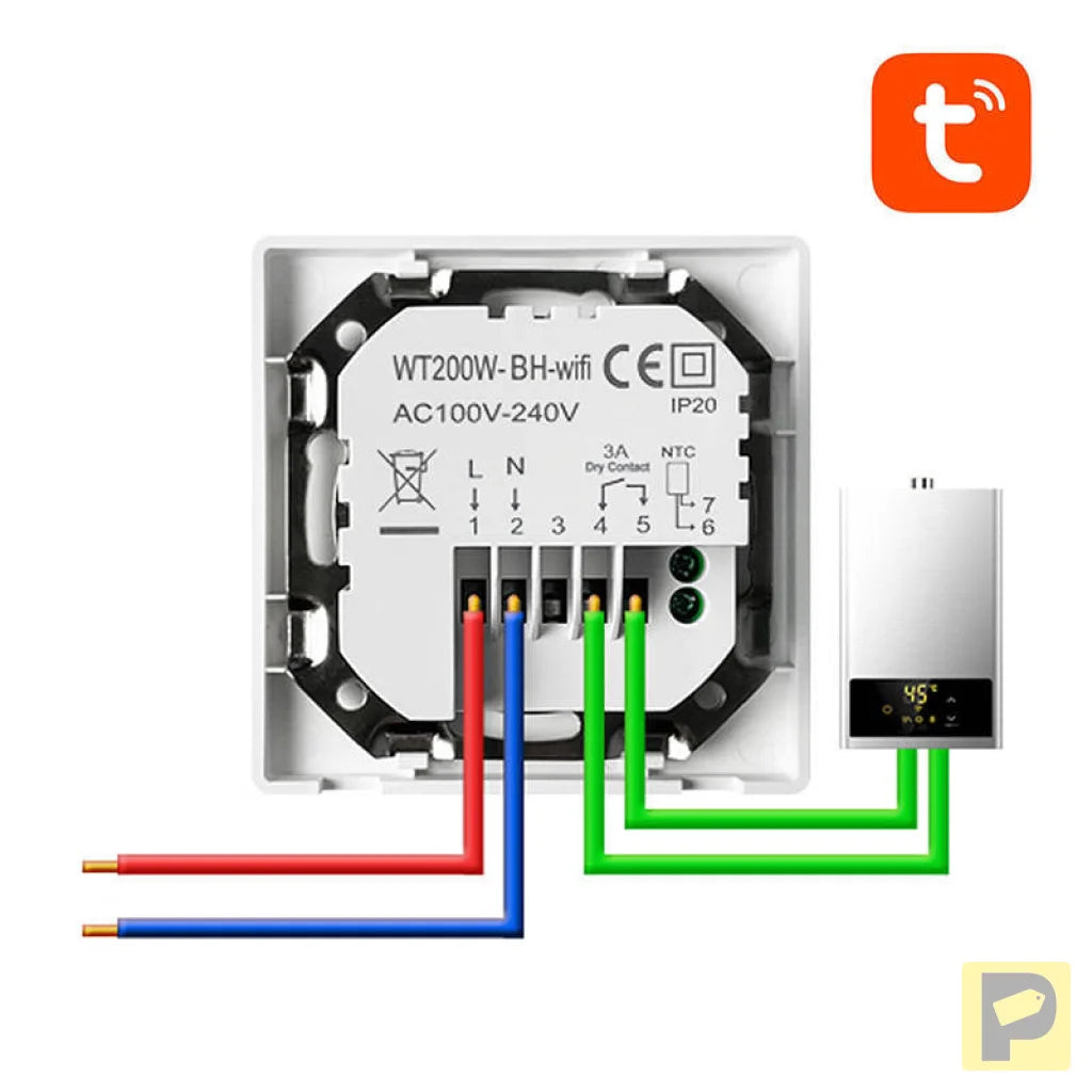 Avatto WT200-BH-3A-W Boiler 3A WiFi smart thermostat TUYA