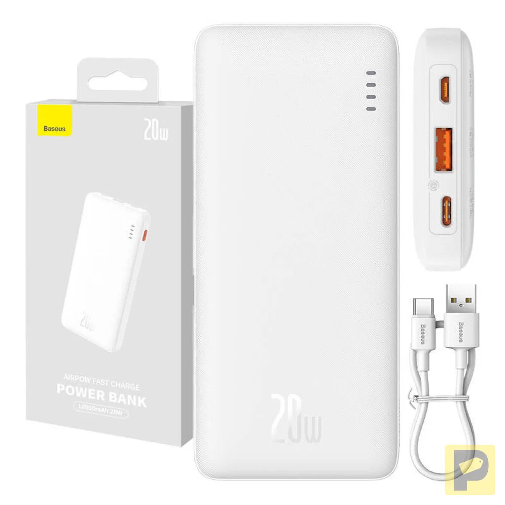Baseus Airpow 10000mAh 20W powerbank (white)