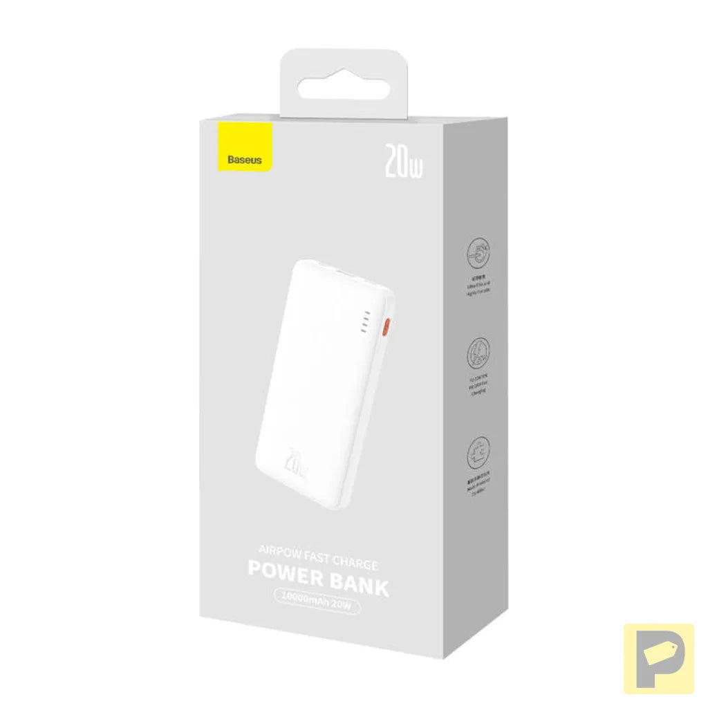 Baseus Airpow 10000mAh 20W powerbank (white)