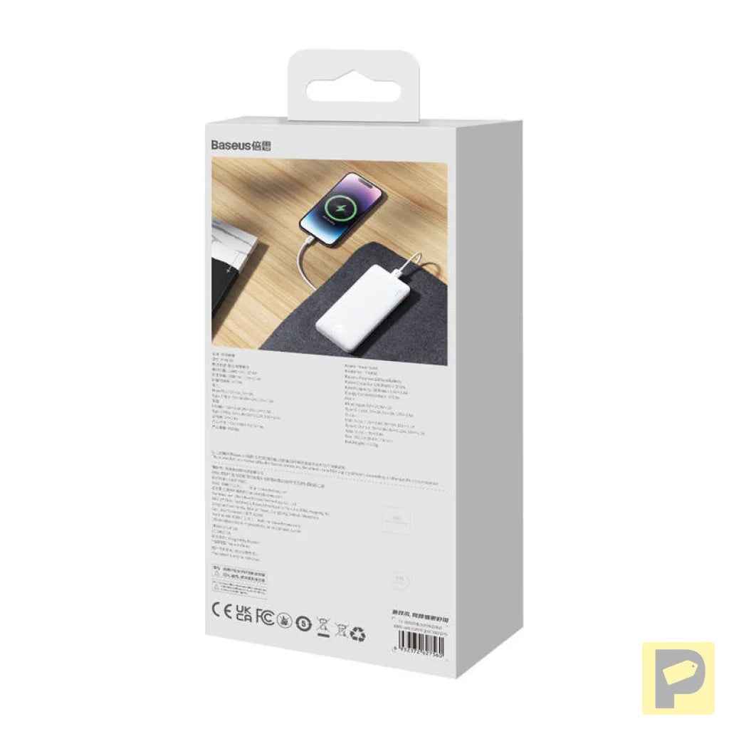 Baseus Airpow 10000mAh 20W powerbank (white)