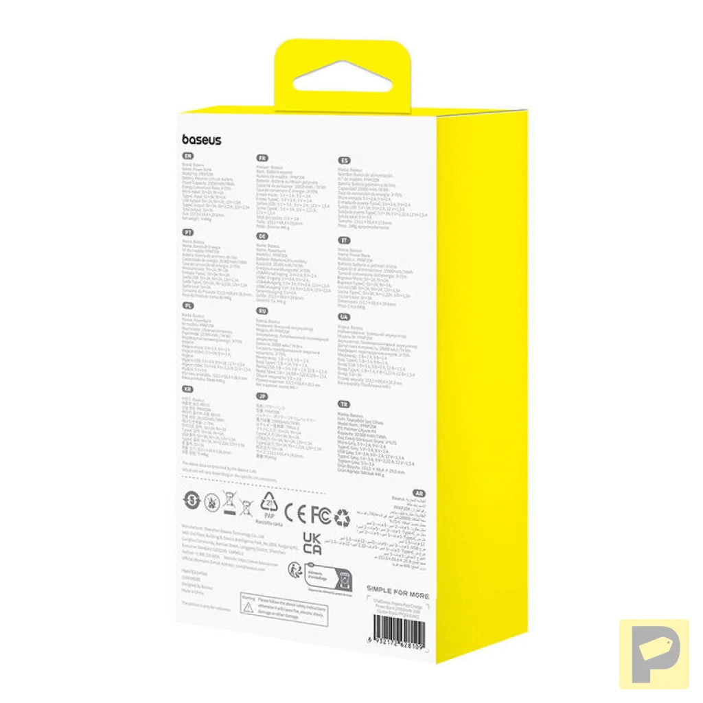 Baseus Airpow 20000mAh 20W powerbank (black)