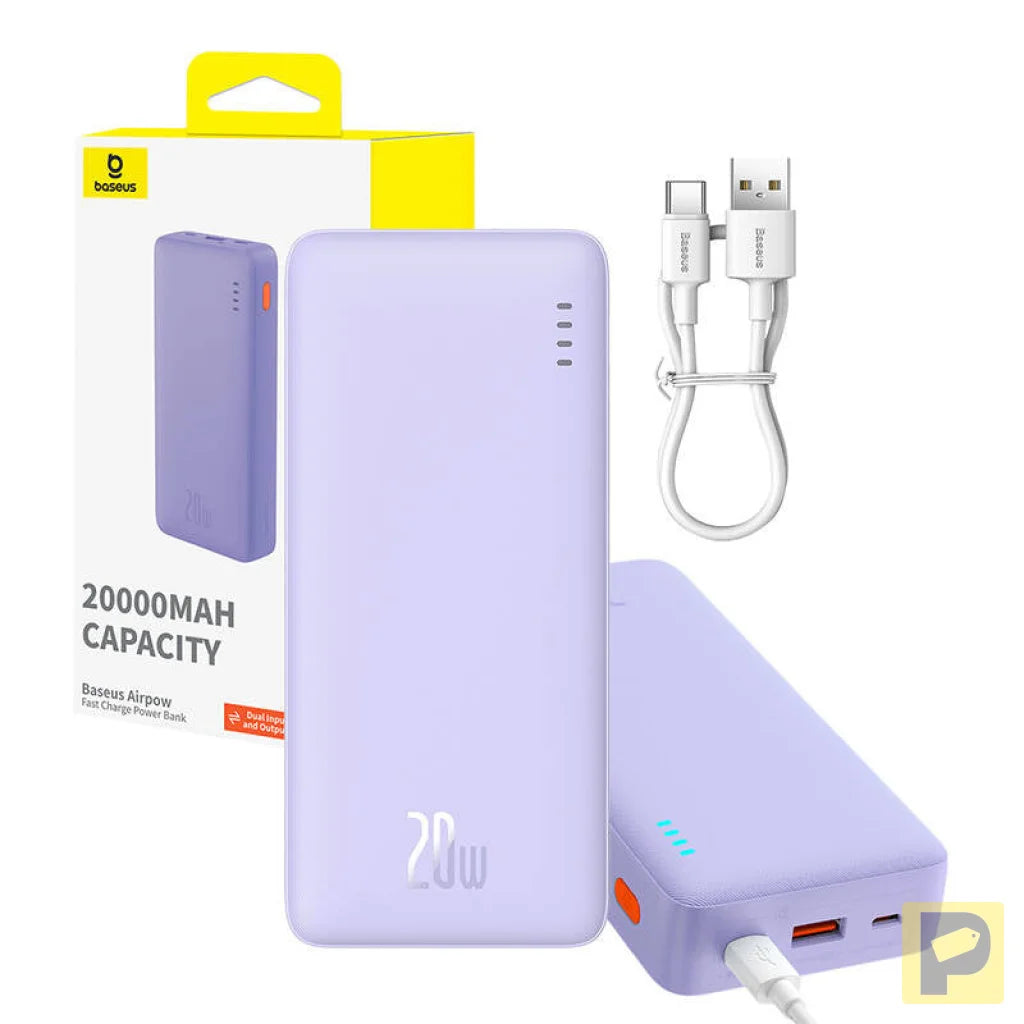Baseus Airpow 20000mAh 20W powerbank (purple)