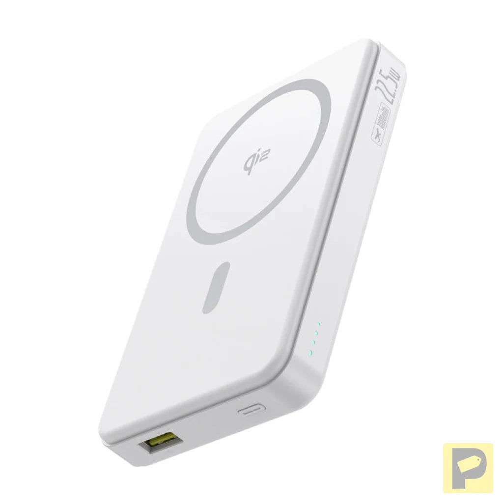 Baseus Airpow2 Qi2 magnetic powerbank 10000mAh 22.5W (white)