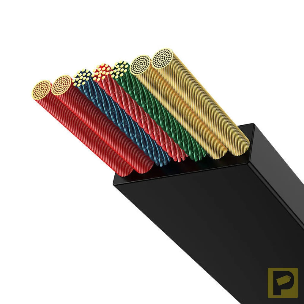 Baseus Bright Mirror 4, USB-C 3-in-1 cable for micro USB / USB-C / Lightning 100W / 3.5A 1.1m (Black)