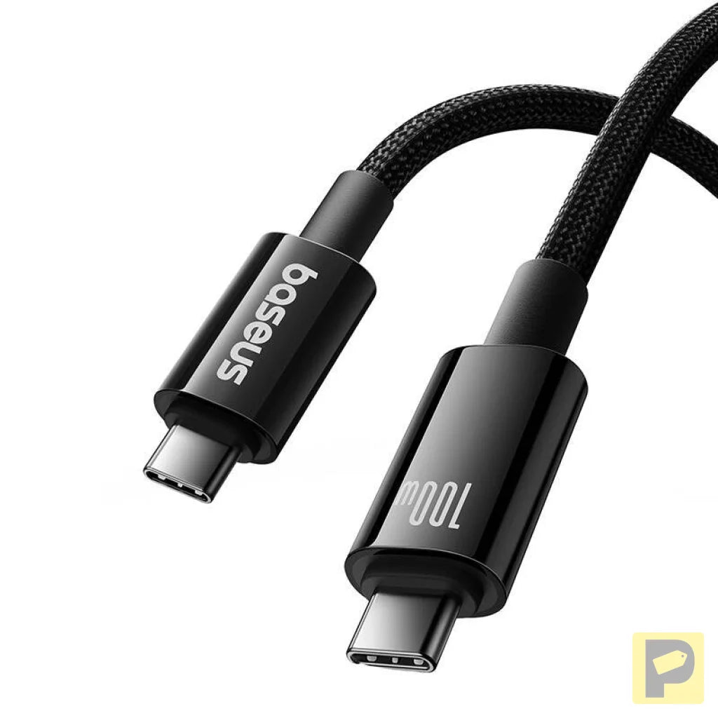 Baseus Cable USB Tungsten Gold USB-C to USB-C 100W 1,5m (black)