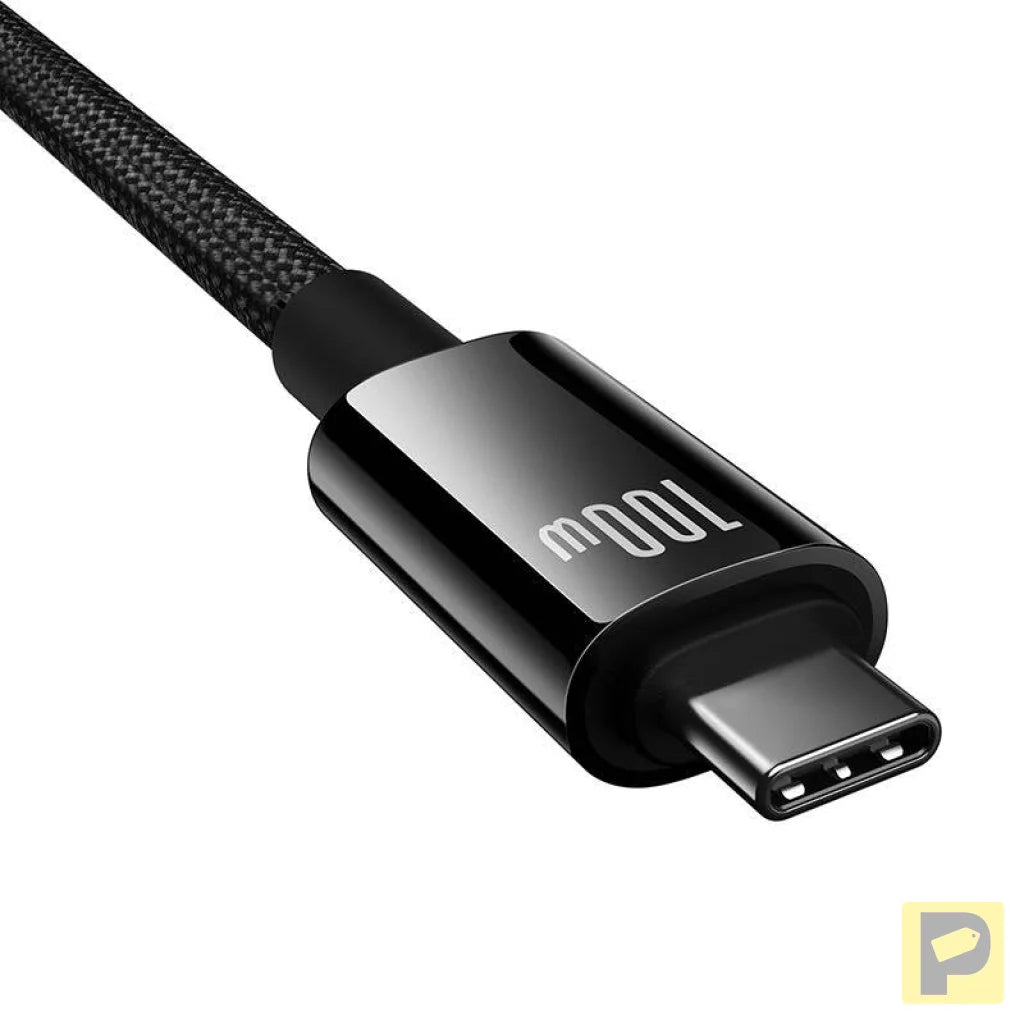 Baseus Cable USB Tungsten Gold USB-C to USB-C 100W 1,5m (black)