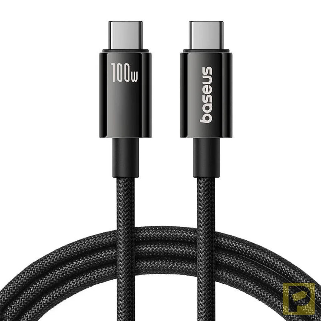 Baseus Cable USB Tungsten Gold USB-C to USB-C 100W 1,5m (black)