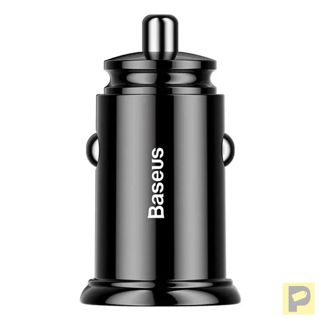 Baseus Circular 2xUSB QC3.0 5A 30W car charger (black)