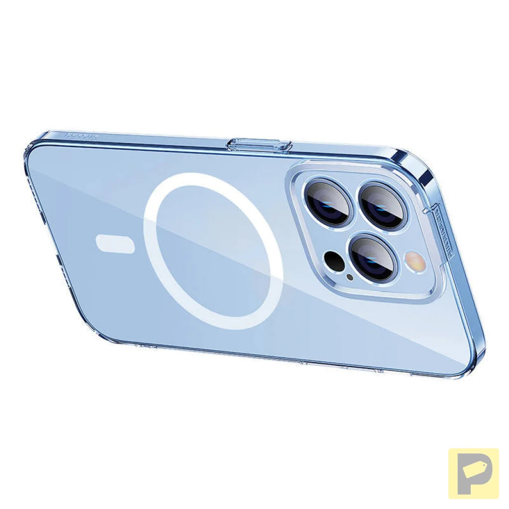 Baseus Crystal Transparent Magnetic Case and Tempered Glass set for iPhone 14 Pro Max