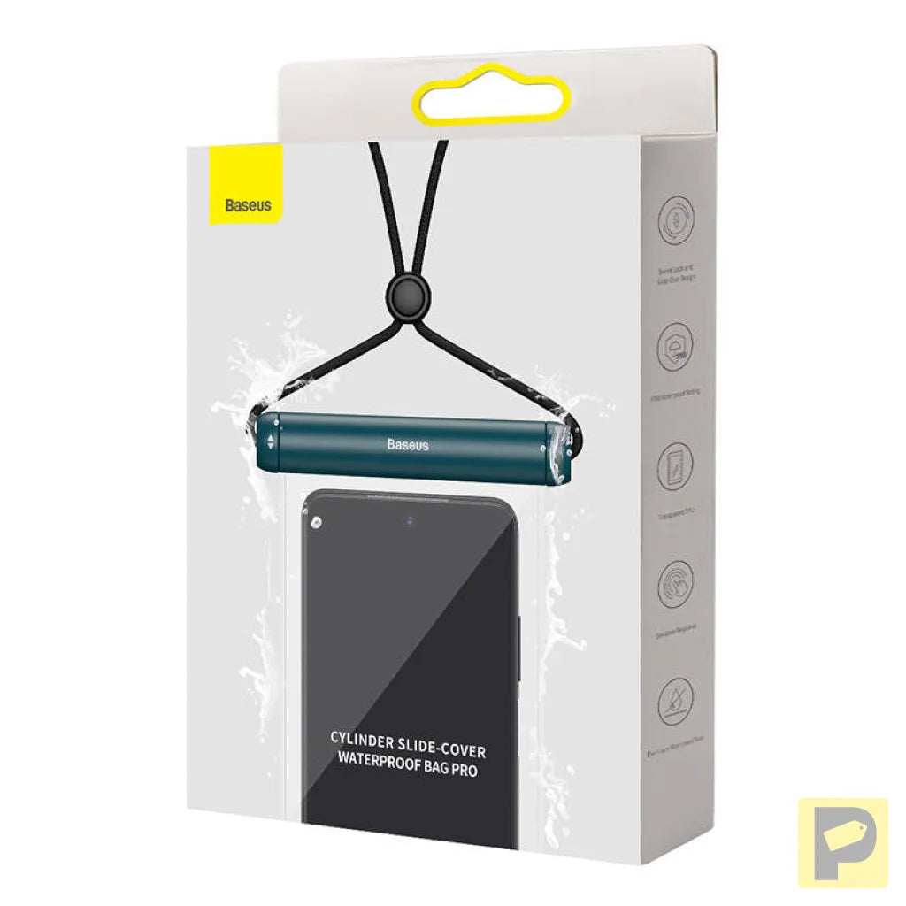 Baseus Cylinder Slide-cover waterproof smartphone bag (blue)