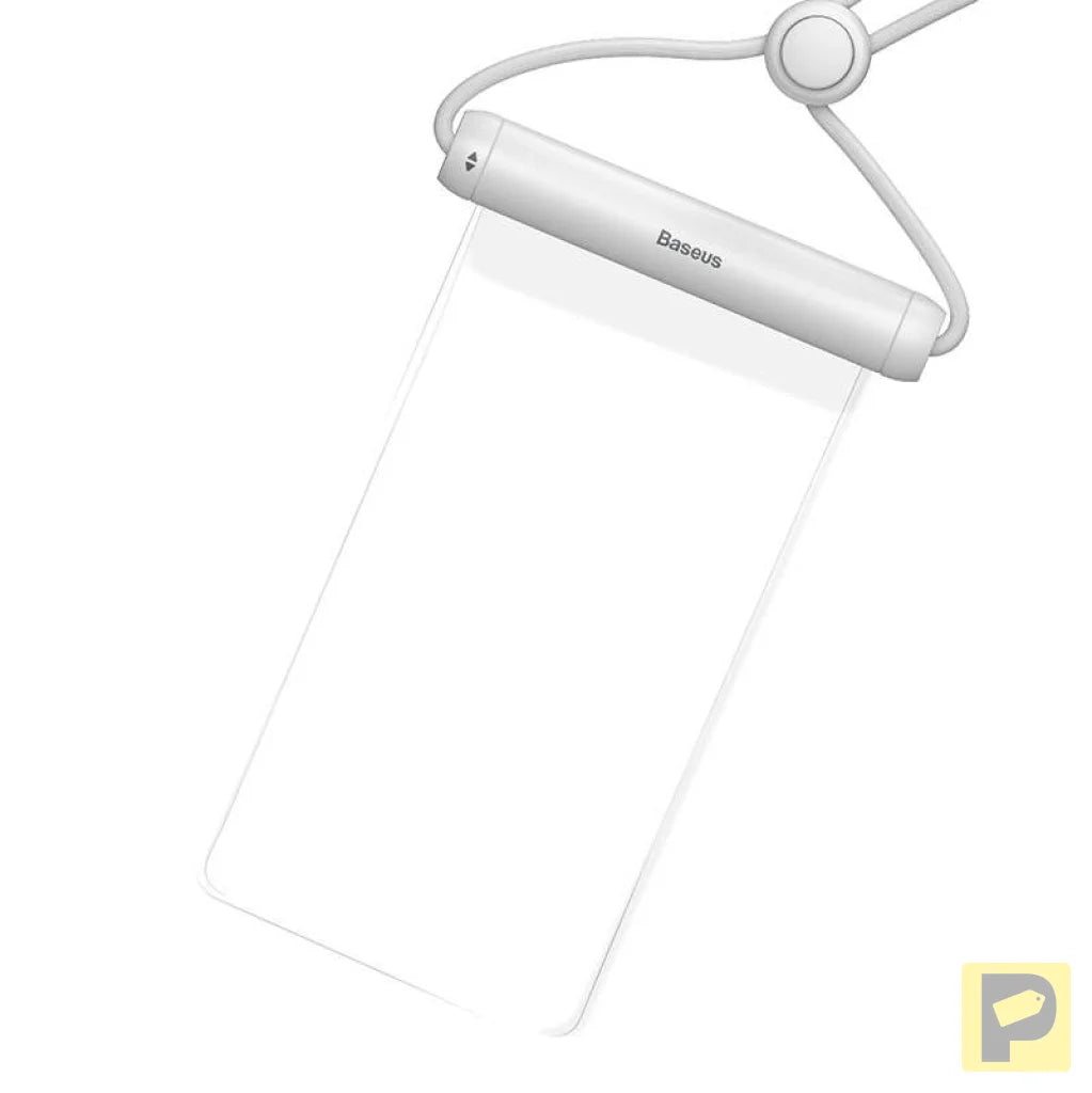 Baseus Cylinder Slide-cover waterproof smartphone bag (white)