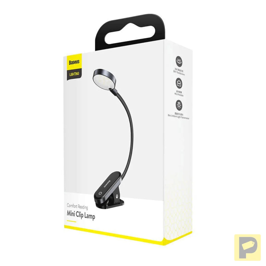 Baseus (DGRAD-0G) Comfort Reading Mini Clip Lamp (dark gray)