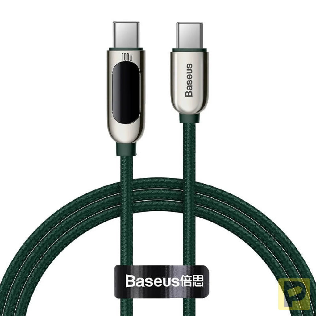 Baseus Display Cable USB-C to USB-C 100W 1m (green)