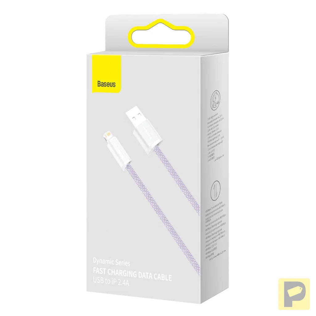 Baseus Dynamic cable USB to Lightning, 2.4A, 2m (Purple)
