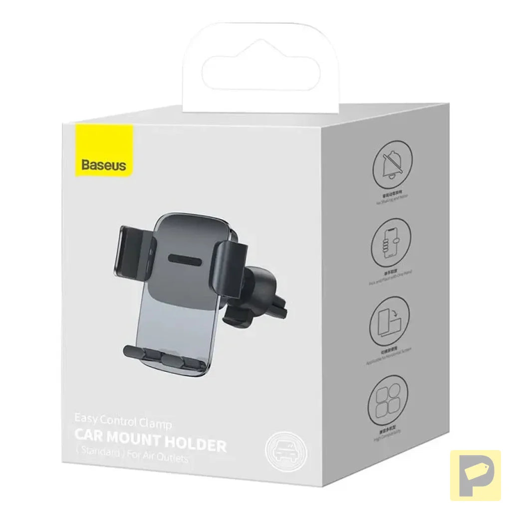 Baseus Easy Control Clamp car holder for grid (black)
