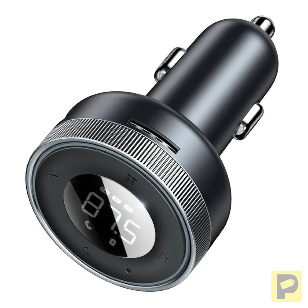 Baseus Enjoy Car Wireless MP3 Charger, Bluetooth 5.0, microSD, AUX (black)