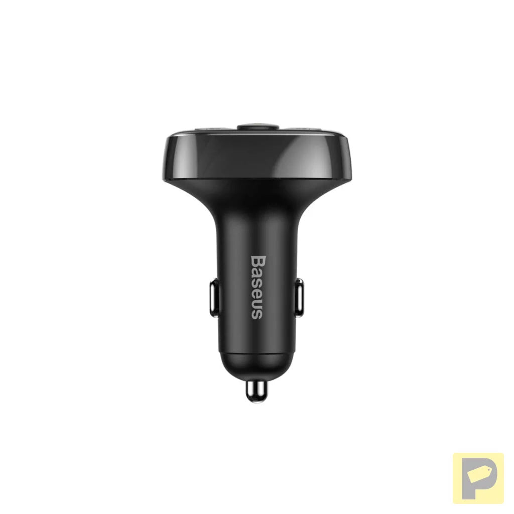 Baseus FM Transmitter T typed Bluetooth 2xUSB microSD (Black)