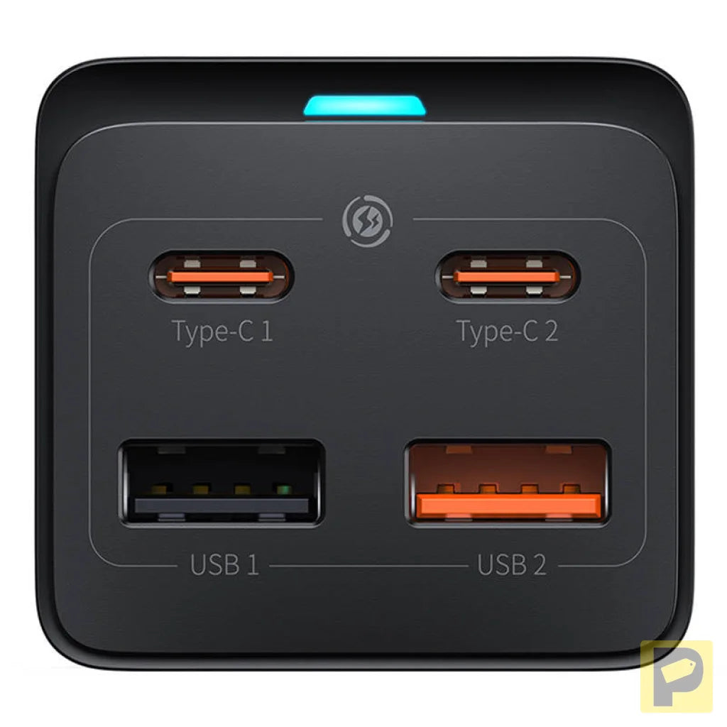 Baseus GaN3 Pro wall charger / powerstrip 2xUSB + 2xUSB-C + AC, 65W