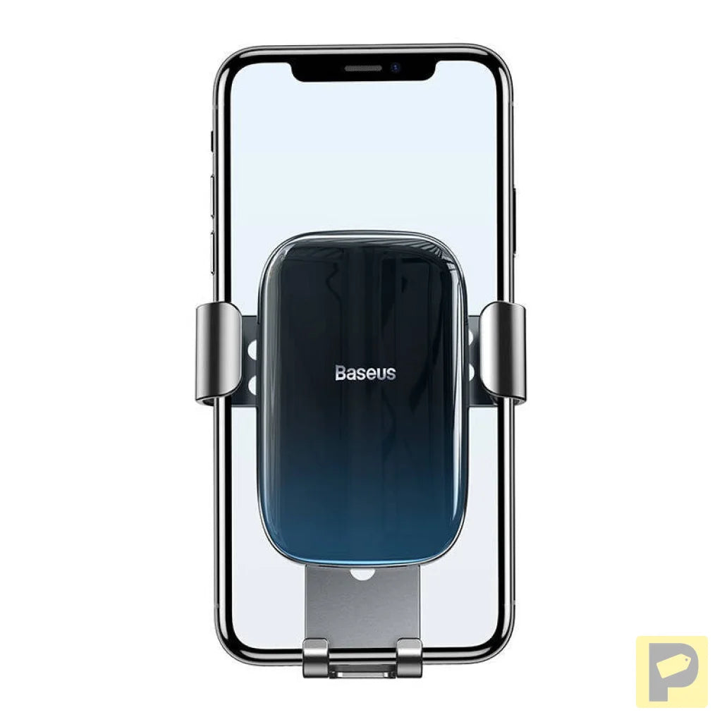 Baseus Glaze gravitational car holder for ventilation grid, aluminum (black)