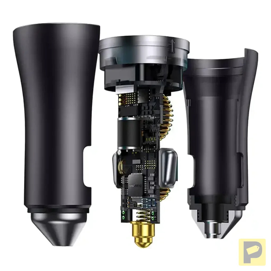 Baseus Golden Contactor Pro car charger, 2x USB-C, 40W (Dark Gray)