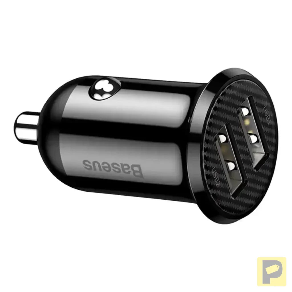 Baseus Grain Pro Car Charger 2x USB 4.8A (black)