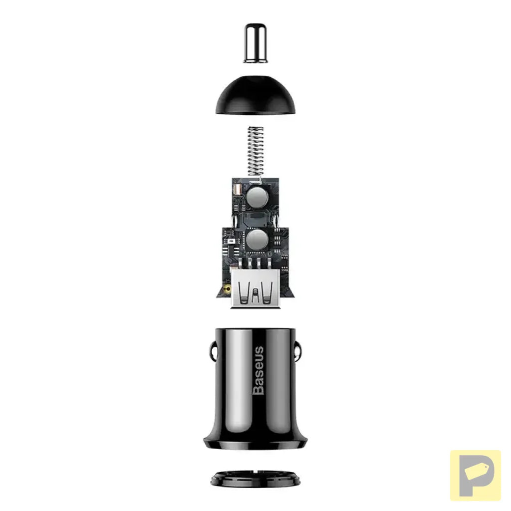 Baseus Grain Pro Car Charger 2x USB 4.8A (black)
