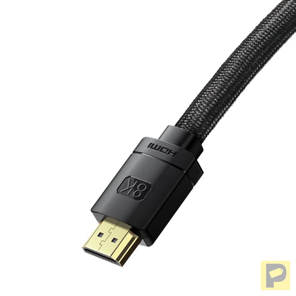 Baseus High Definition Series HDMI 2.1 cable, 8K 60Hz, 3D, HDR, 48Gbps, 3m (black)