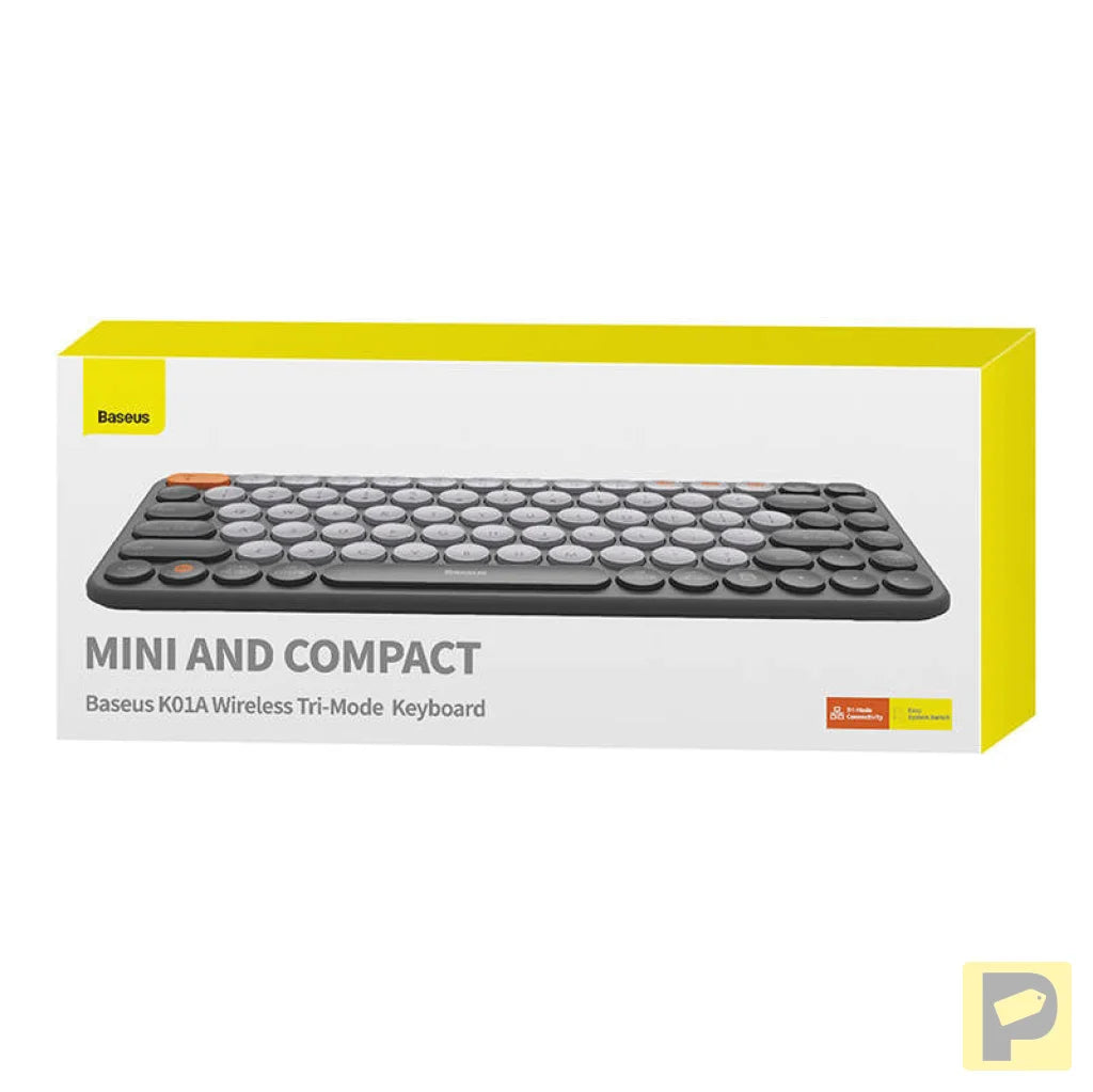 Baseus K01A Wireless Tri-Mode Keyboard Frosted Gray