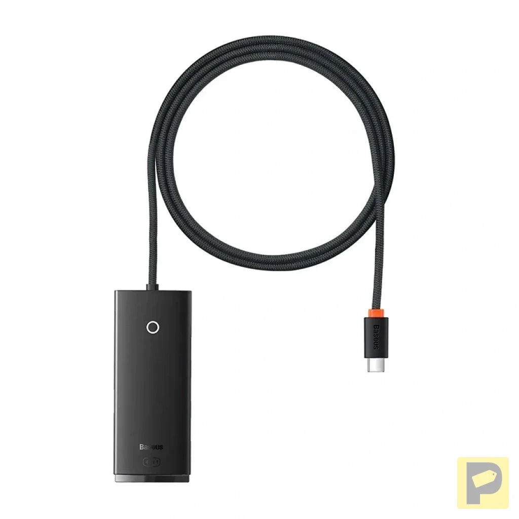Baseus Lite Series Hub 4in1 USB-C to 4x USB 3.0 + USB-C, 1m (Black)