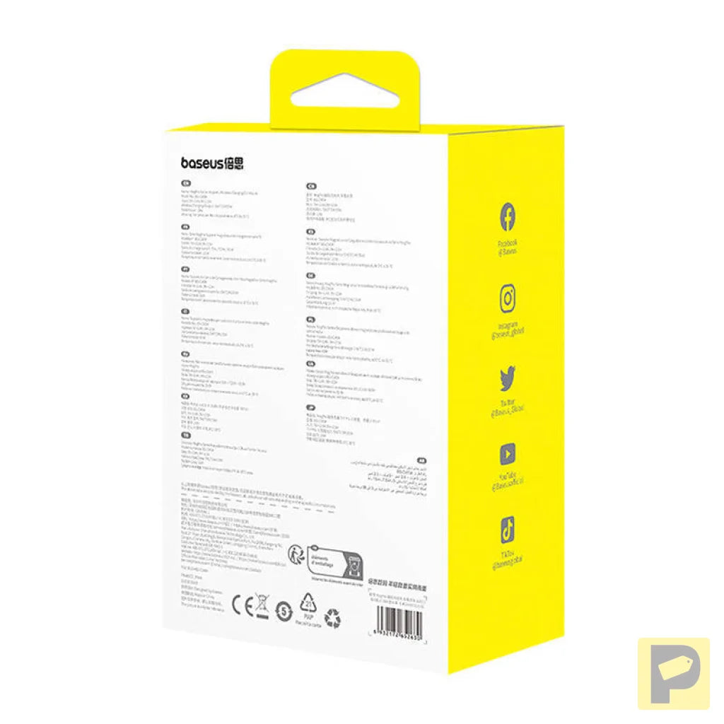 Baseus MagPro car mount with 15W Qi2.0 inductive charger (black)