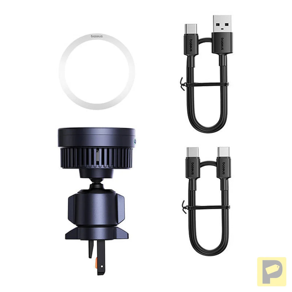 Baseus MagPro car mount with 15W Qi2.0 inductive charger (black)