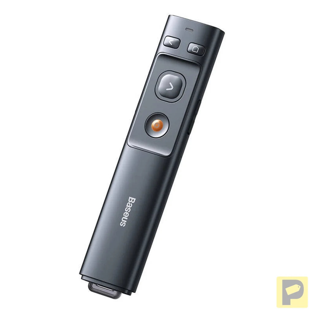 Baseus Orange Dot Multifunctionale remote control for presentation, with a laser pointer - gray